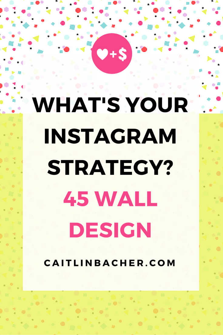 What's Your Instagram Strategy? 45 Wall Design | Caitlin Bacher