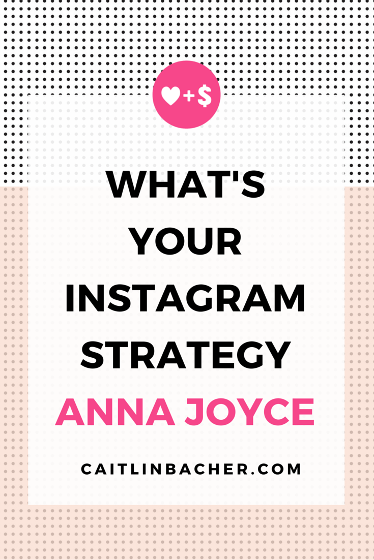 What's Your Instagram Strategy? Anna Joyce | Caitlin Bacher