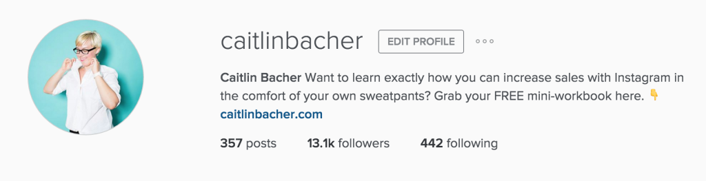 Follow @caitlinbacher on Instagram
