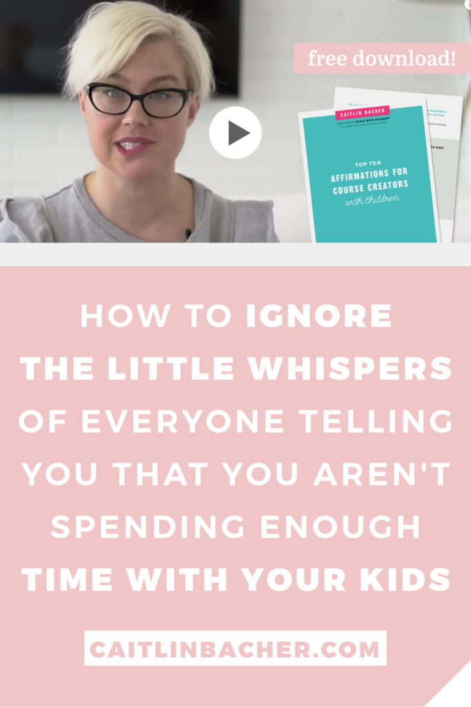 HOW TO IGNORE THE LITTLE WHISPERS | Scale With Success | Course Creator | Business Tips | caitlinbacher.com
