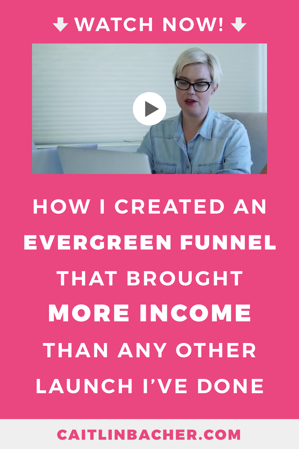 How I Created An Evergreen Webinar That Brought More Income Than Any Other Launch I’ve Ever Done | Scale With Success | Course Creator | Business Tips | caitlinbacher.com