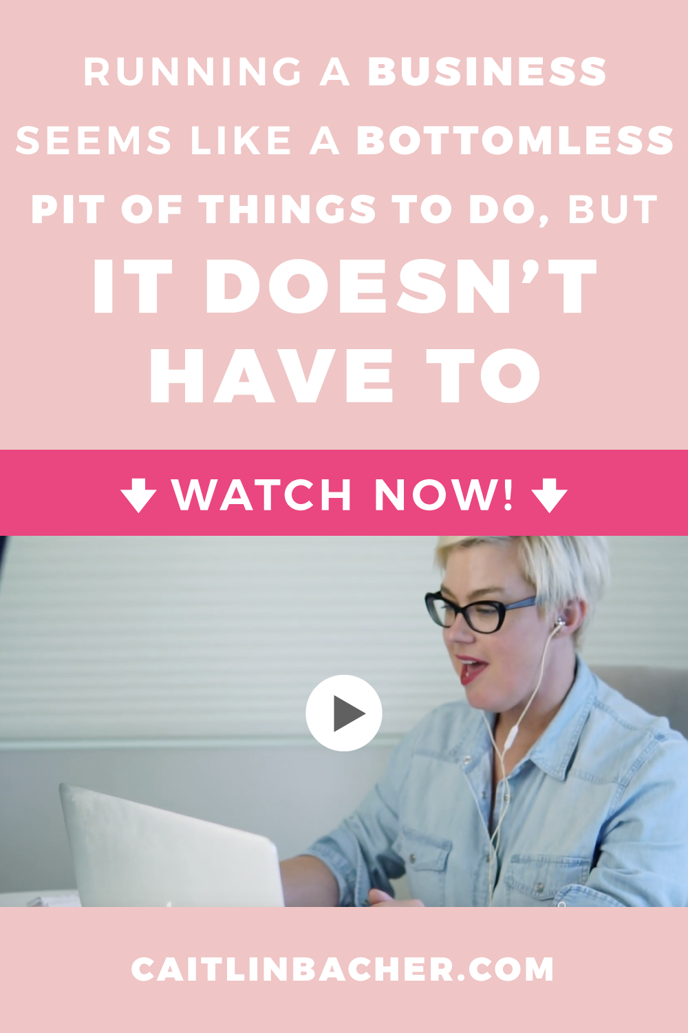 Running An Online Course Business Seems Like A Bottomless Pit Of Things To Do But It Doesn’t Have To | Scale With Success | Course Creator | Business Tips | caitlinbacher.com