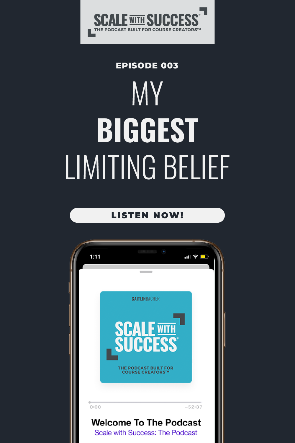 My Biggest Limiting Belief | Scale WIth Success | Course Creator | Business Tips | caitlinbacher.com