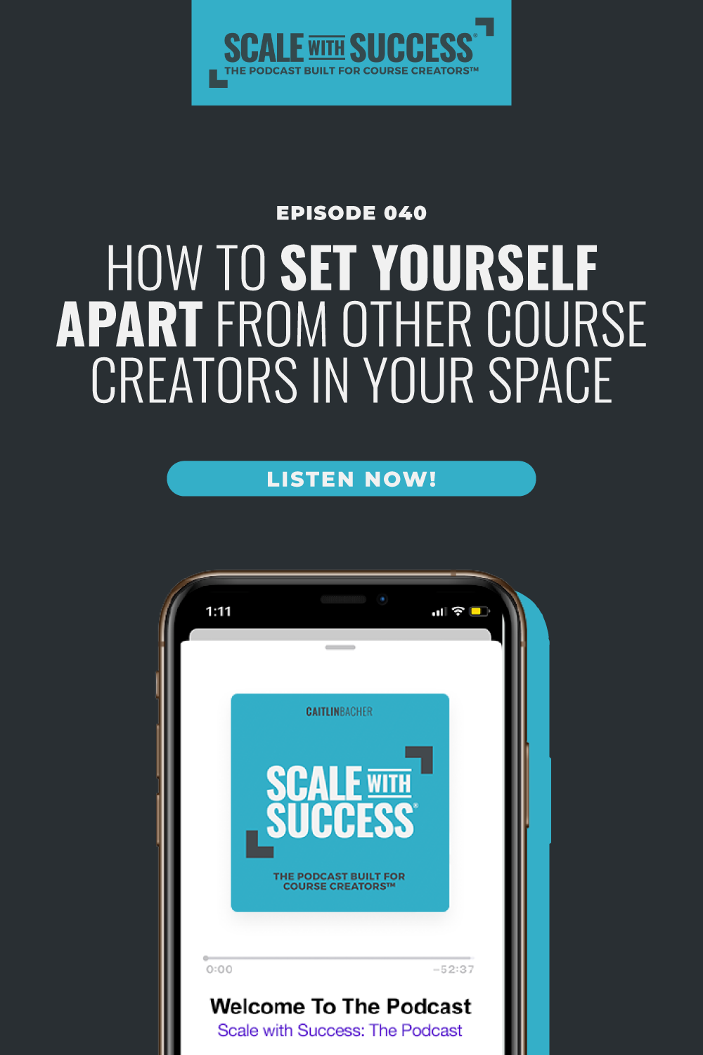 How to Set Yourself Apart from Other Course Creators in Your Space | Scale WIth Success | Course Creator | Business Tips | caitlinbacher.com