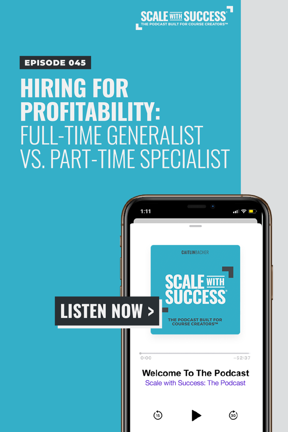Hiring for Profitability: Full-Time Generalist vs. Part-Time Specialist | Scale WIth Success | Course Creator | Business Tips | caitlinbacher.com