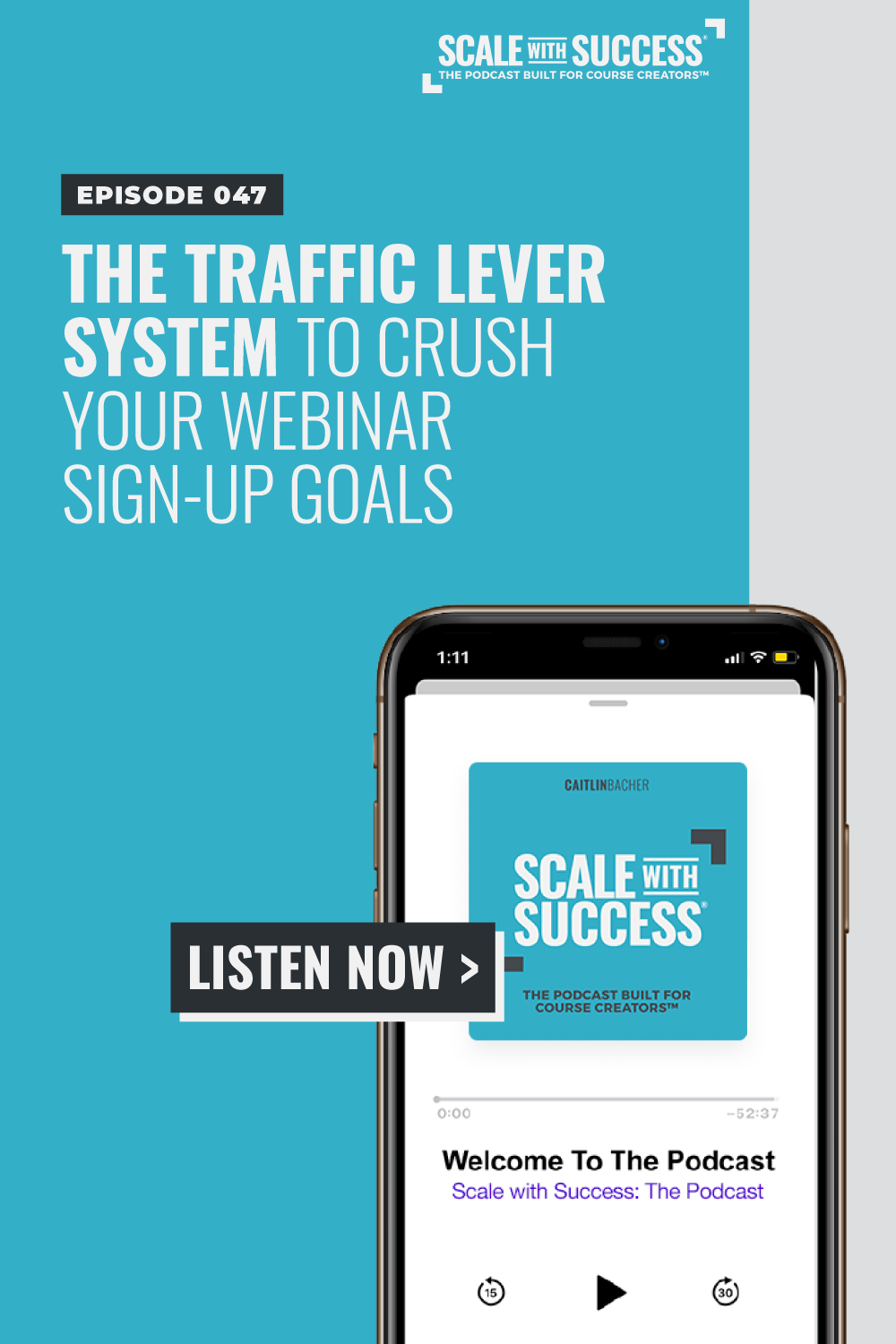 The Traffic Lever System to CRUSH Your Webinar Sign-Up Goals | Scale WIth Success | Course Creator | Business Tips | caitlinbacher.com