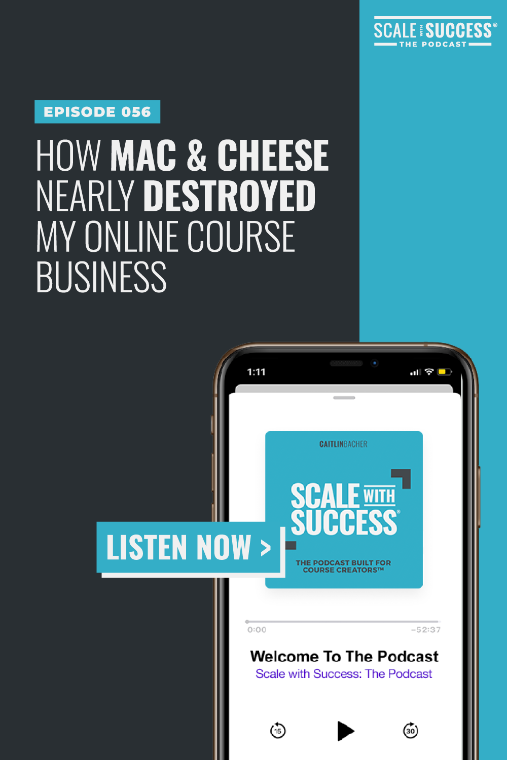 How Mac & Cheese Nearly Destroyed My Online Business | Scale WIth Success | Course Creator | Business Tips | caitlinbacher.com