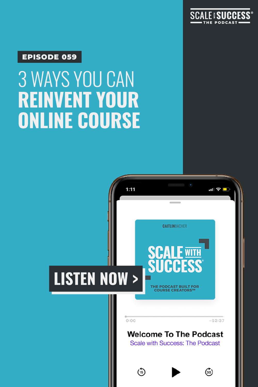 3 Ways You Can Reinvent Your Online Course | Scale With Success | Course Creator | Business Tips | caitlinbacher.com